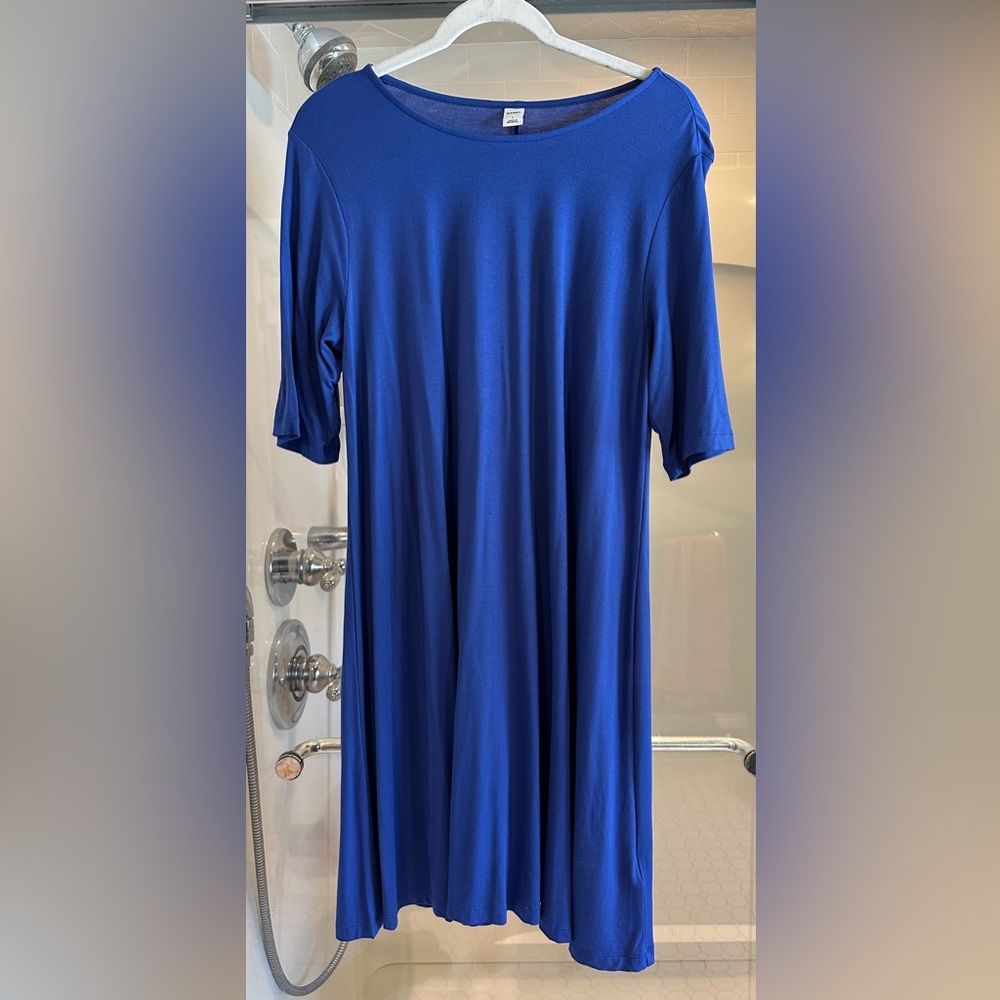 Old Navy Blue Short Sleeve T-shirt Dress